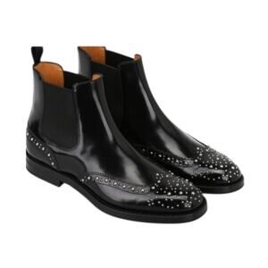 Church’s Artisanal Ketsby Met Studded Black Chelsea Boot- size EU 35